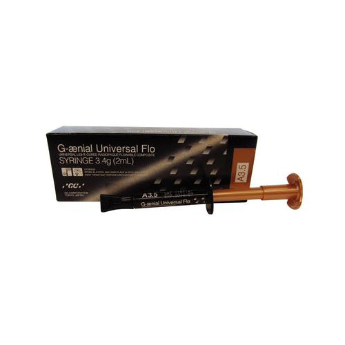 GC 004205 G-aenial Universal Flo Light Cure Flowable Composite Syringe A3.5 3.4 Gm GC 004205 G-aenial Universal Flo Light Cure Flowable Composite Syringe A3.5 3.4 Gm
